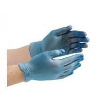 Click for a bigger picture.Blue Vinyl Gloves LARGE   **SUPER SAVER**  ~ (List Price 7.60)