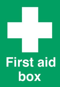 Click for a bigger picture.First aid box.