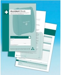 Click for a bigger picture.Accident book. A4.