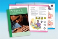 Click for a bigger picture.Workplace first aid manual.