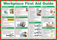 Click for a bigger picture.Workplace First Aide Guide, Poster.