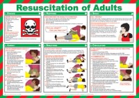 Click for a bigger picture.Resuscitation of Adults. Poster.