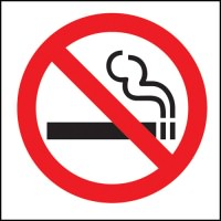 Click for a bigger picture.No smoking symbol.