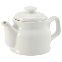 Click for a bigger picture.Genware Porcelain Teapot 45cl/ 15.75oz