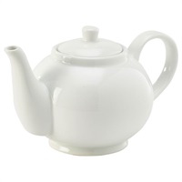 Click for a bigger picture.Genware Porcelain Teapot 45cl/ 15.75oz