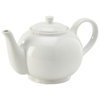 Click for a bigger picture.Genware Porcelain Teapot 85cl/ 30oz