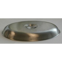 Click for a bigger picture.GenWare Stainless Steel Cover For Oval Vegetable Dish 35cm/ 14"