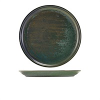 Click for a bigger picture.Terra Porcelain Aqua Green Coupe Plate 27.5cm