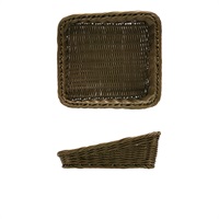 Click for a bigger picture.Polywicker Angled Basket 26.5 x 26.5 x 40/ 100mm