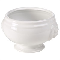 Click for a bigger picture.Genware Porcelain Lion Head Soup Bowl 40cl/ 14oz