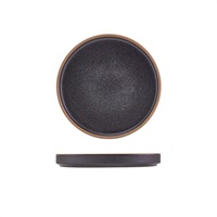 Click for a bigger picture.GenWare Kava Black Stoneware Presentation Plate 18cm