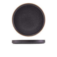 Click for a bigger picture.GenWare Kava Black Stoneware Presentation Plate 25cm