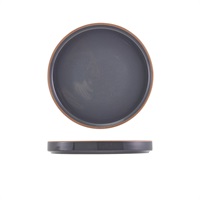 Click for a bigger picture.GenWare Kava Dark Grey Stoneware Presentation Plate 20cm