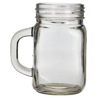 Click for a bigger picture.Genware Glass Mason Jar 43.5cl/ 14.7oz