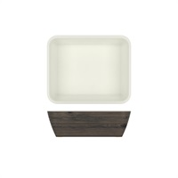 Click for a bigger picture.Oak/ White New Haven Melamine GN 1/2 Deep Dish 32.5 x 26.5 x 10cm