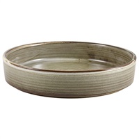 Click for a bigger picture.Terra Porcelain Grey Presentation Bowl 20.5cm