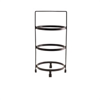 Click for a bigger picture.GenWare Three Tier Presentation Plate Stand 18cm