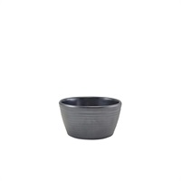 Click for a bigger picture.GenWare Melamine Matt Black Ripple Ramekin 113ml/ 4oz