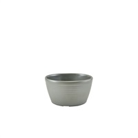 Click for a bigger picture.GenWare Melamine Matt Grey Ripple Ramekin 113ml/ 4oz