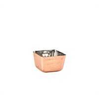 Click for a bigger picture.GenWare Copper Plated Square Hammered Ramekin 71ml/ 2.5oz