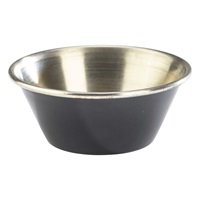 Click for a bigger picture.GenWare Black Stainless Steel Ramekin 43ml/ 1.5oz