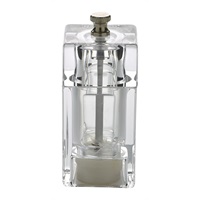 Click for a bigger picture.GenWare Clear Square Salt/ Pepper Grinder 10cm