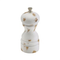 Click for a bigger picture.White Wash Salt/ Pepper Grinder 13cm