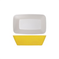 Click for a bigger picture.Lemon Yellow Seville Melamine GN 1/4 Deep Dish 26.5 x 16.2 x 8cm