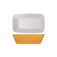 Click for a bigger picture.Orange Seville Melamine GN 1/4 Deep Dish 26.5 x 16.2 x 8cm