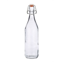 Click for a bigger picture.Genware Glass Swing Bottle 1L/ 35oz