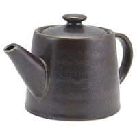 Click for a bigger picture.Terra Porcelain Black Teapot 50cl/ 17.6oz