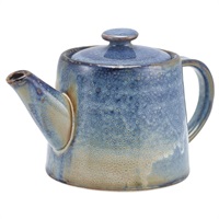 Click for a bigger picture.Terra Porcelain Aqua Blue Teapot 50cl/ 17.6oz